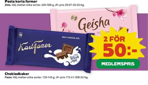 Fazer - Chokladkakor