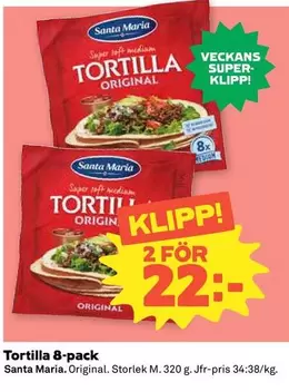 Santa Maria - Tortilla Original 8-pack