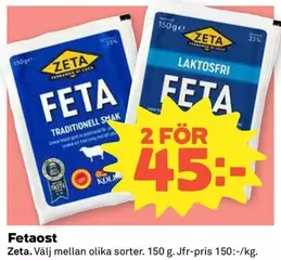 Zeta - Fetaost