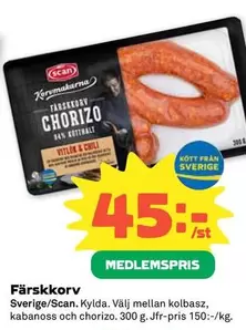 Scan - Färskkorv CHORIZO