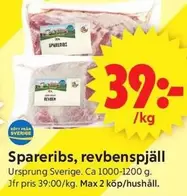 Spareribs, revbenspjäll