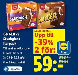 GB GLASS Styckglass flerpack