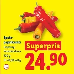 Spets-paprikamix