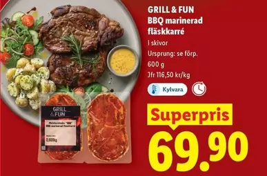 BBQ marinerad fl
karr
I skivor