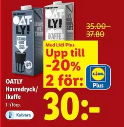 Oatly - Havredryck/Ikaffe