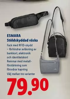 Stöldskyddad väska