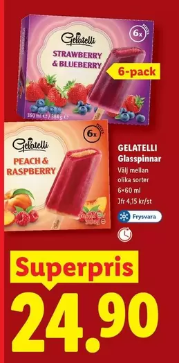 Gelatelli - Glasspinnar
