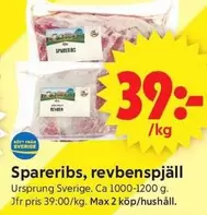 Spareribs, revbenspjäll
