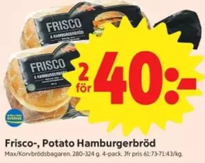 Frisco - Potato Hamburgerbröd