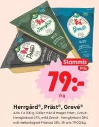 Arla - Herrgård, Präst, Grevé
