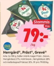 Arla - Herrgård, Präst, Grevé
