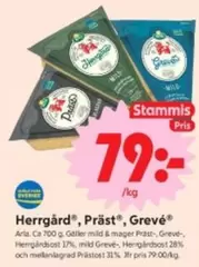 Arla - Herrgård, Präst, Grevé