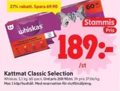 whiskas - Kattmat Classic Selection