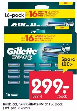 Gillette - Mach3 Rakblad