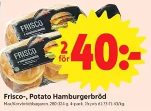 Frisco - Potato Hamburgerbröd