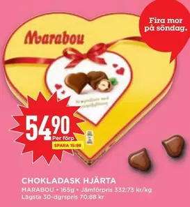 marabou - CHOKLADASK HJÄRTA