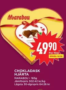 marabou - CHOKLADASK HJÄRTA