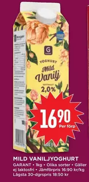 Garant - MILD VANILJYOGHURT