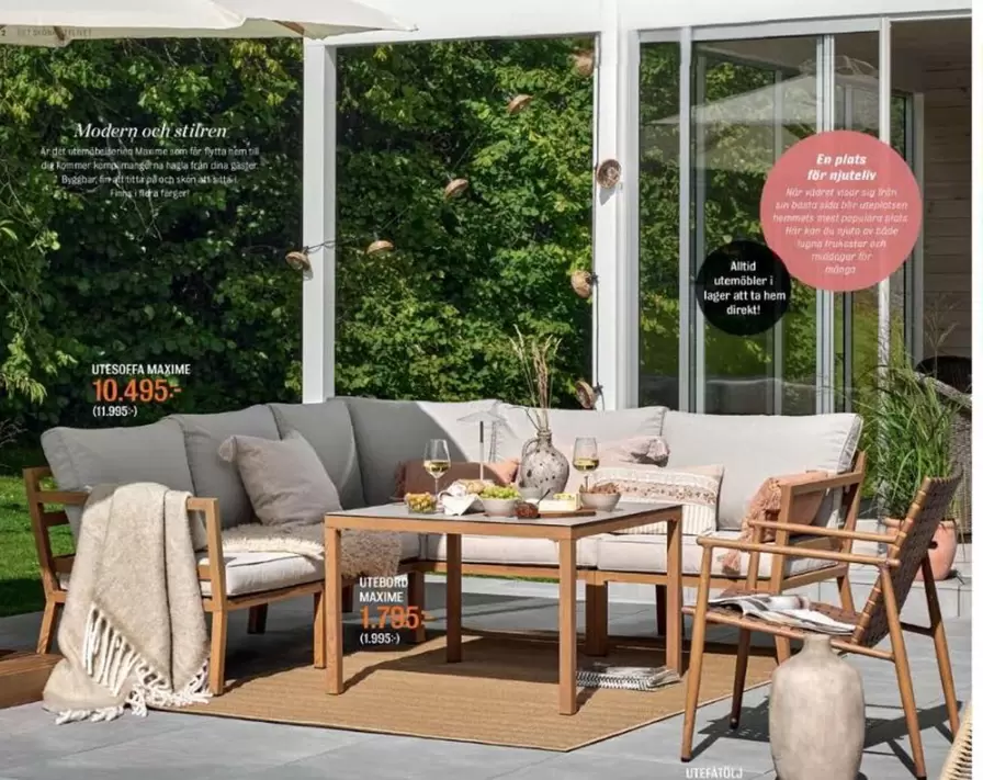 Modern outdoor sofa