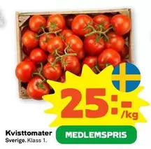 Kvisttomater Sverige. Klass 1.