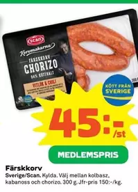 Scan - Färskkorv Chorizo