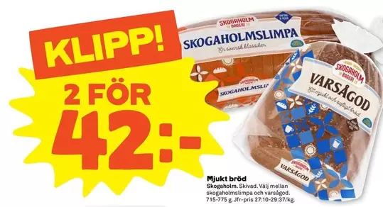 Skogaholm - Mjuka bröd