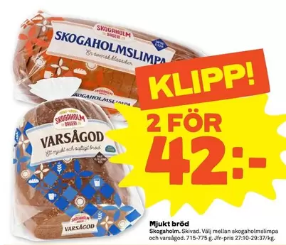 Skogaholm - Mjuka bröd