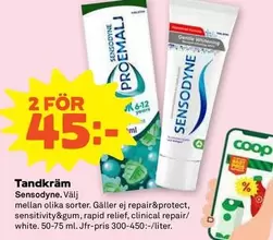 sensodyne - Tandkräm