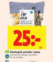 Ekologisk potatis i påse