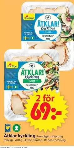 Kronfågel - Ätlar! kyckling