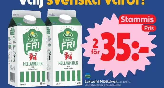 Arla - Laktosfri Mjölkdryck