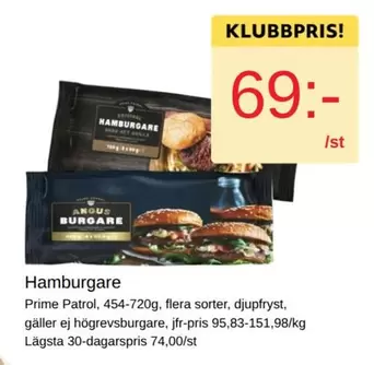 Prime - Hamburgare