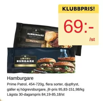 Prime - Hamburgare