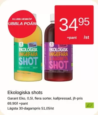 EKO - Ekologiska shots