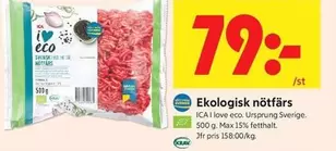 Ekologisk nötfärs