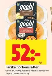 Gooh - Färska portionsrätter