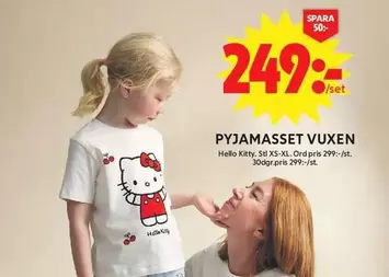 PYJAMASSET VUXEN