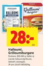 Fontana - Halloumi, Grilloumi Burgare