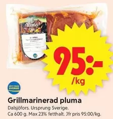 Grillmarinerad pluma