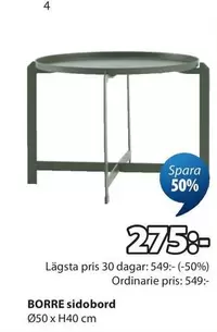 BORRE sidobord