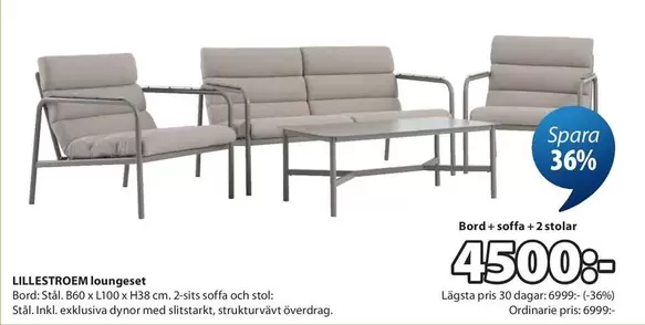 LILLESTR
60 LOUNGESET