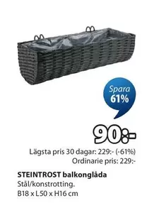 STEINTROST balkonglåda