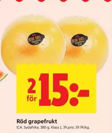 Röd grapefrukt