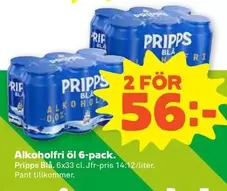 Pripps Blå - Alkoholfritt
6-pack