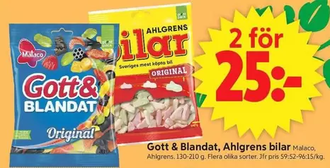 Malaco - Gott & Blandat, Ahlgrens bilar