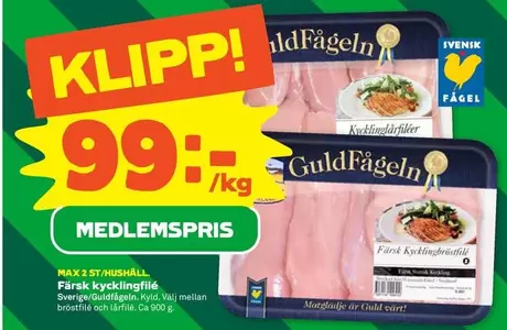 Guldfågeln - Färsk kycklingfilé