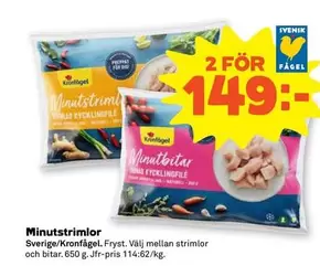 Kronfågel - Minutstrimlor Sverige/