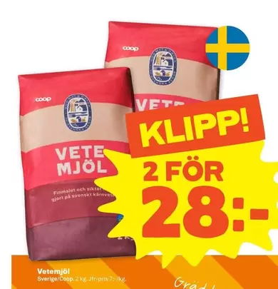 Coop - Vetemjöl