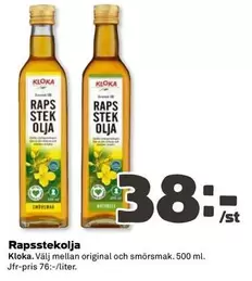 Rapsstekolja