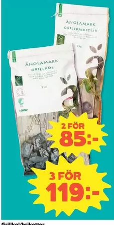 Änglamark - Grillkol Briketter